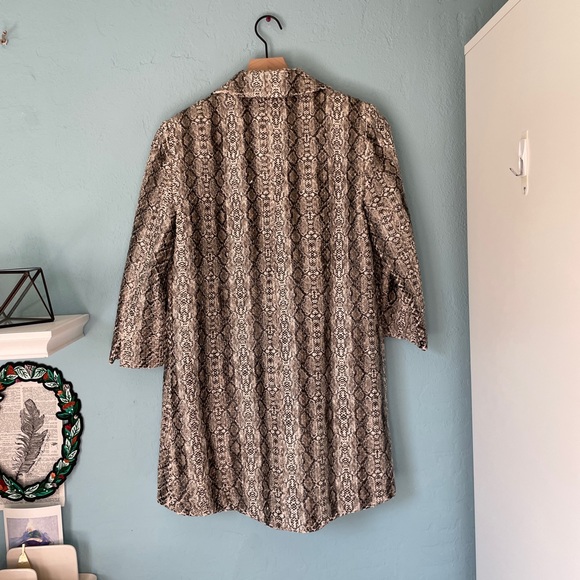 vintage alberto makali snakeskin textured patterned cardigan jacket - Picture 5 of 5